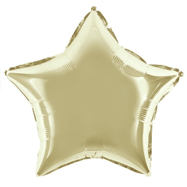 Fa (5''/13 см) Микро-звезда с клапаном, Белое золото, Металлик, 5 шт.