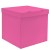 Коробка для воздушных шаров, Тёмно-Розовый, 60*60*60 см, 1 шт.