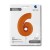 Gr (40''/102 см) Цифра, 6, Оранжевый, Сатин, 1 шт. в уп.