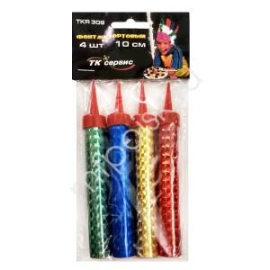 PIR Фонтан TKR309 4 шт/уп. Цветное пламя 10 см