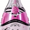 Fa (39"/99 см) Фигура, Бутылка, Шампанское вино, Розовый, 1 шт.