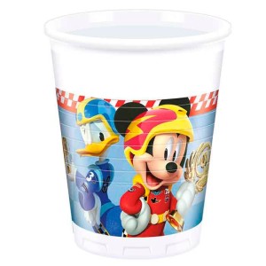 P Стаканы пластиковые 200 мл "Микки Маус Гонщик" / Mickey Roadster / набор 8 шт. /