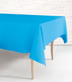 Скатерть одноразовая, Голубой, 120*160 см, 1 шт.