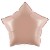 Fa (5''/13 см) Микро-звезда с клапаном, Карамель, Сатин, 5 шт.