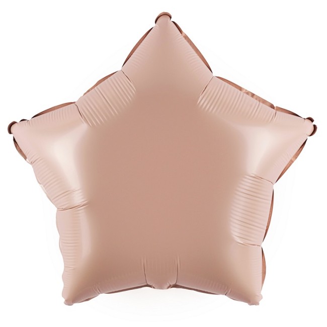Fa (5''/13 см) Микро-звезда с клапаном, Карамель, Сатин, 5 шт.
