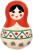 Ag (31''/79 см) Фигура, Матрешка Русский узор, 1 шт. в уп.