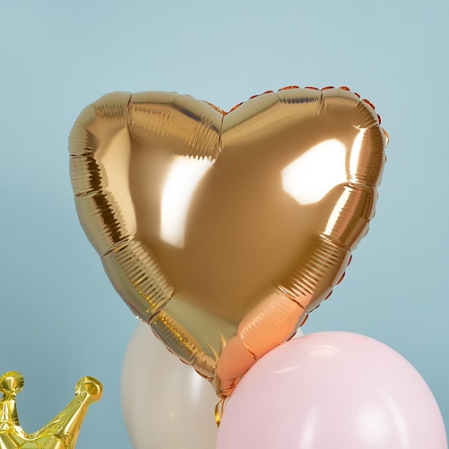 Fm (18''/45 см) / Сердце Металлик Античное золото, 1 шт.