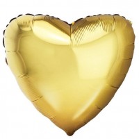 Fm (18''/45 см) / Сердце Металлик Античное золото, 1 шт.