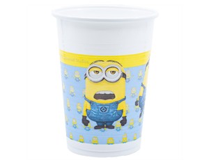 Стаканы пластиковые "Милые Миньоны" 200 мл, 8 шт.