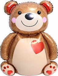 Fa (36&quot;/91 см) Фигура, Мишка с сердцем в уп., 1 шт.