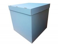 Коробка для воздушных шаров Голубой, 70*70*70 см, 1 шт.
