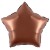 Fa (5''/13 см) Микро-звезда с клапаном, Шоколад, Сатин, 5 шт.