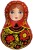 Ag (31''/79 см) Фигура, Матрешка Золотая роспись, 1 шт. в уп.