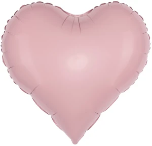 Ag (24''/61 см) Сердце, Пыльная роза, 1 шт. в уп.