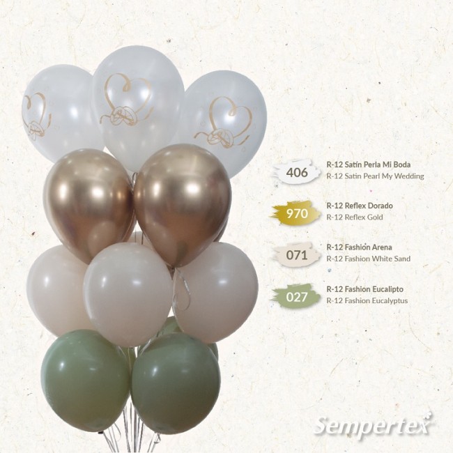 Sp (12''/30 см) Эвкалипт (027), пастель, 12 шт.