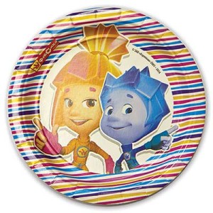 Тарелка Фиксики 17 см, 8 шт/A