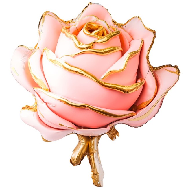 Вз (28''/71 см) ФИГУРА GLAM Роза объемная розовая, 1 шт.