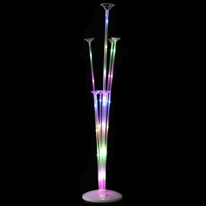 Стойка для шаров Фонтан, 7 насадок, с подсветкой, 0,39*0,72 м, Разноцветный, 1 шт.