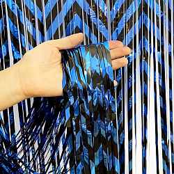 Занавес Дождик Зигзаги, Синий, Металлик, 100*200 см, 1 шт. Занавес Дождик Зигзаги, Синий, Металлик, 100*200 см, 1 шт.