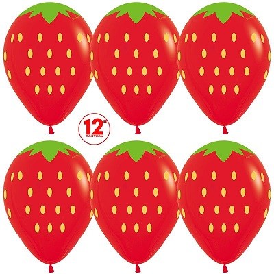 Sp (12"/30 см) Клубника, Красный (015), пастель, 5 ст, 25 шт.