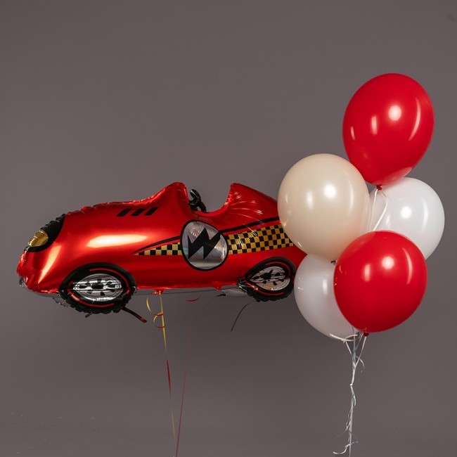 Fa (43''/109 см) Фигура, Гоночная машина, Формула 1, Красный, 1 шт.