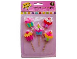 Свечи д/торта на пиках Сладкий Праздник, 5шт.