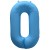 Вз (40''/102 см) Цифра 0, Неон Blue, 1 шт. в уп.