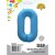 Вз (40''/102 см) Цифра 0, Неон Blue, 1 шт. в уп.