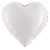Fa (5''/13 см) Микро-сердце с клапаном, Белый, 5 шт.