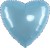 Fm (18''/46 см) СЕРДЦЕ Сатин Blue, 1 шт.