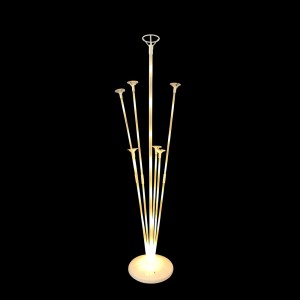 Стойка для шаров Фонтан, 7 насадок, с подсветкой, 0,39*0,72 м, Белый, 1 шт.