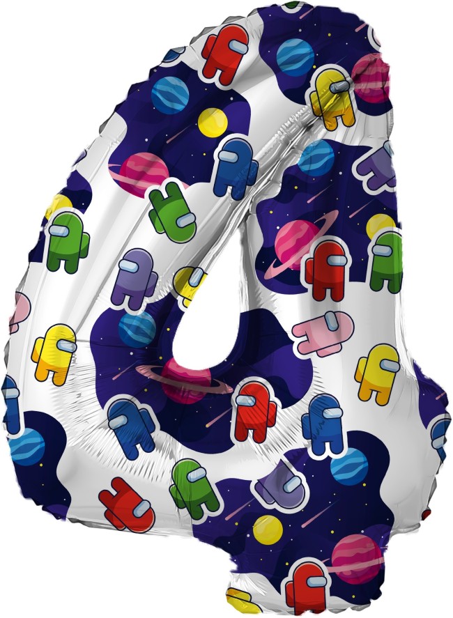 Ag (32"/81 см) Цифра, 4 Космонавтики, 1 шт. в упак.