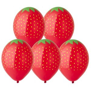 Bb (14''/36 см) Шелкография, Клубника, 25 шт.