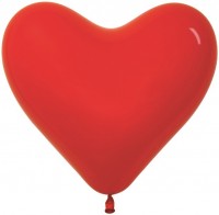 Sp(16'') /Сердца Красный, пастель, 100 шт.