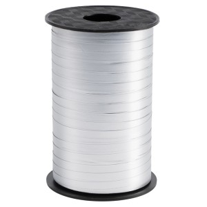 Лента полипропиленовая (0,5 см*250 м) Серебро, Матовый металл, 1 шт.