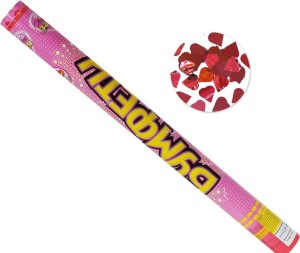 Хлопушка Бумфети 60см конф бум/фол Сердца, 1 шт.