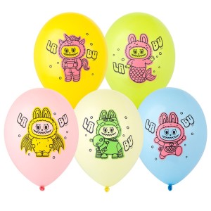 Bb( 14''/36 см) Шар с рис. Эльфы плюшевые куклы 2цв, 50 шт.