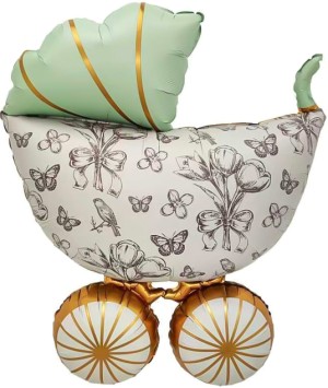 Fa (36''/91 см) Фигура, Коляска Ретро, Сатин, 1 шт.