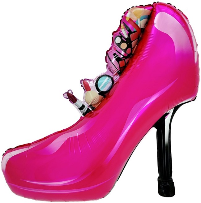 Fa (31''/79 см) Фигура, Туфелька, Розовый, 1 шт.