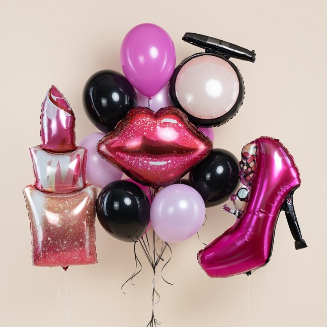 Fa (31''/79 см) Фигура, Туфелька, Розовый, 1 шт.