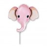 Fm (9"/22см) /Мини-фигура, Голова Слона розовая, 5 шт.
