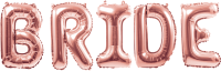 Набор шаров-букв (16"/41 см) Мини-BRIDE, Розовое Золото, 1 шт. в упак.