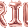 Набор шаров-букв (16"/41 см) Мини-BRIDE, Розовое Золото, 1 шт. в упак.