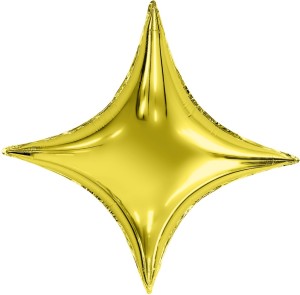 Ag (29''/74 см) Звезда, 4х-конечная, Сириус, Золото, 1 шт. в уп.