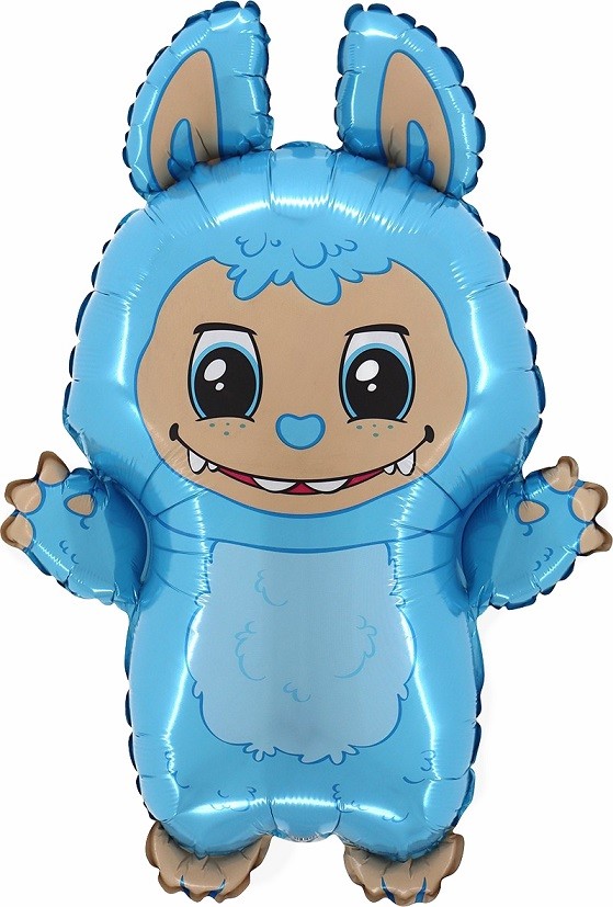 Gr (26''/66 см) Фигура, Плюшевый эльф, Голубой, 1 шт.