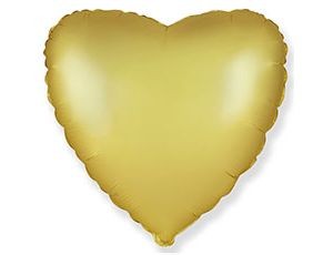 Fm (18''/46 см) СЕРДЦЕ Сатин Gold, 1 шт.
