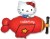 Fm (14''/36 см) /Мини-фигура, Котенок в самолете, Красный, 5 шт