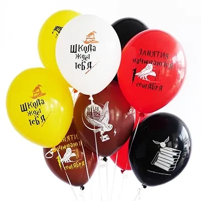 Bb (14''/36 см) Шар с рисунком Школа ждет Тебя! 2цв, 50 шт.