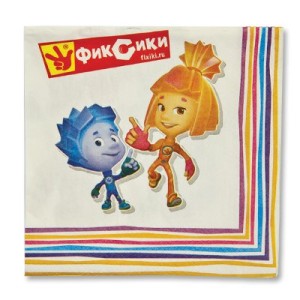 AS Салфетки Фиксики 33см 16шт/А