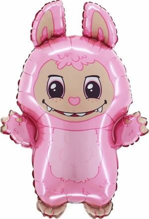 Gr (26''/66 см) Фигура, Плюшевый эльф, Розовый, 1 шт.